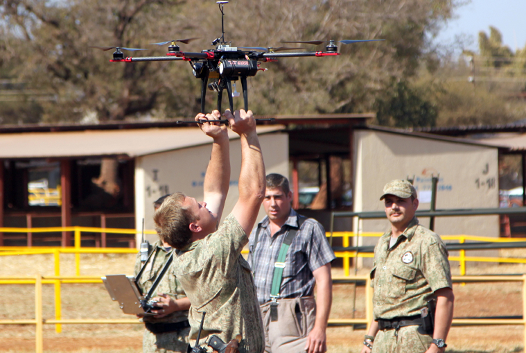 Photo of drone operators